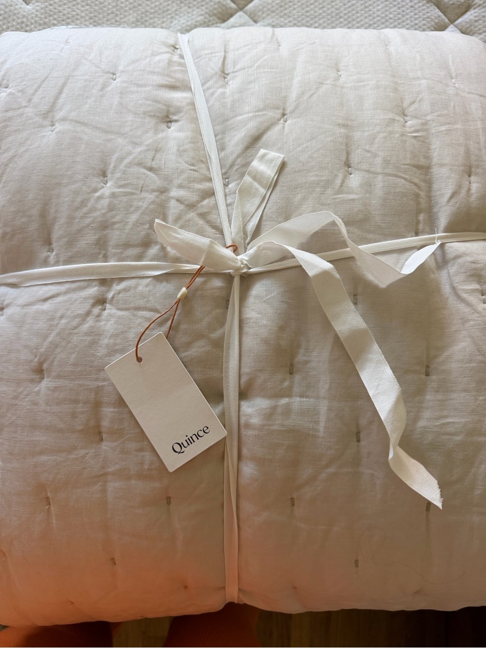 Quince Cal king/king European Linen Dream Quilt Set NWT